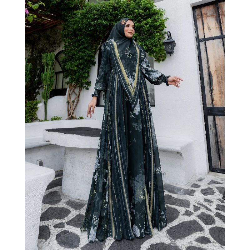 SAFEERA SERIES SET GAMIS KHIMAR PREMIUM ALYA SYARI (cek stock)