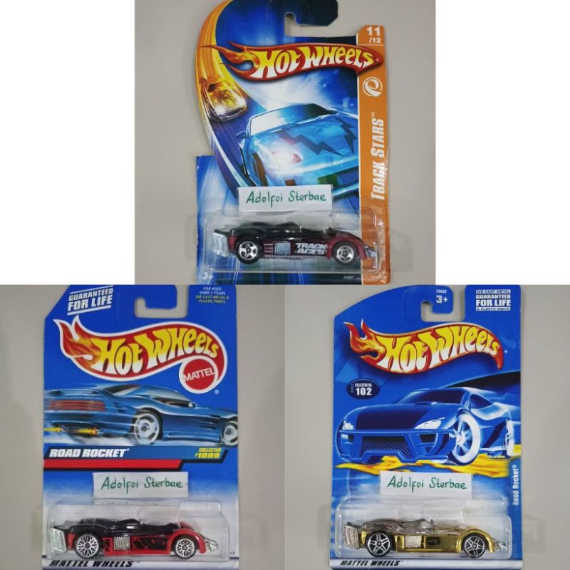 hotwheels hot wheels road rocket chrome gold emas track aces 102 track stars 1099