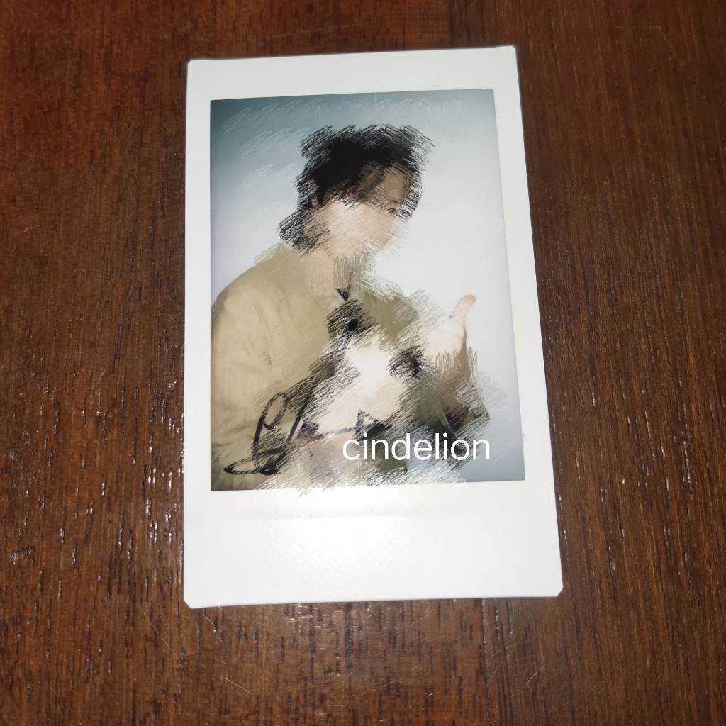 Polaroid signed Bang Yedam official