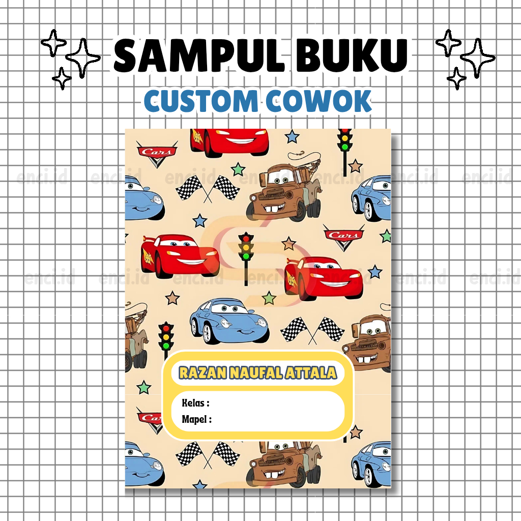 

Sampul Buku Custom Nama - Sampul Buku Anak Laki-Laki