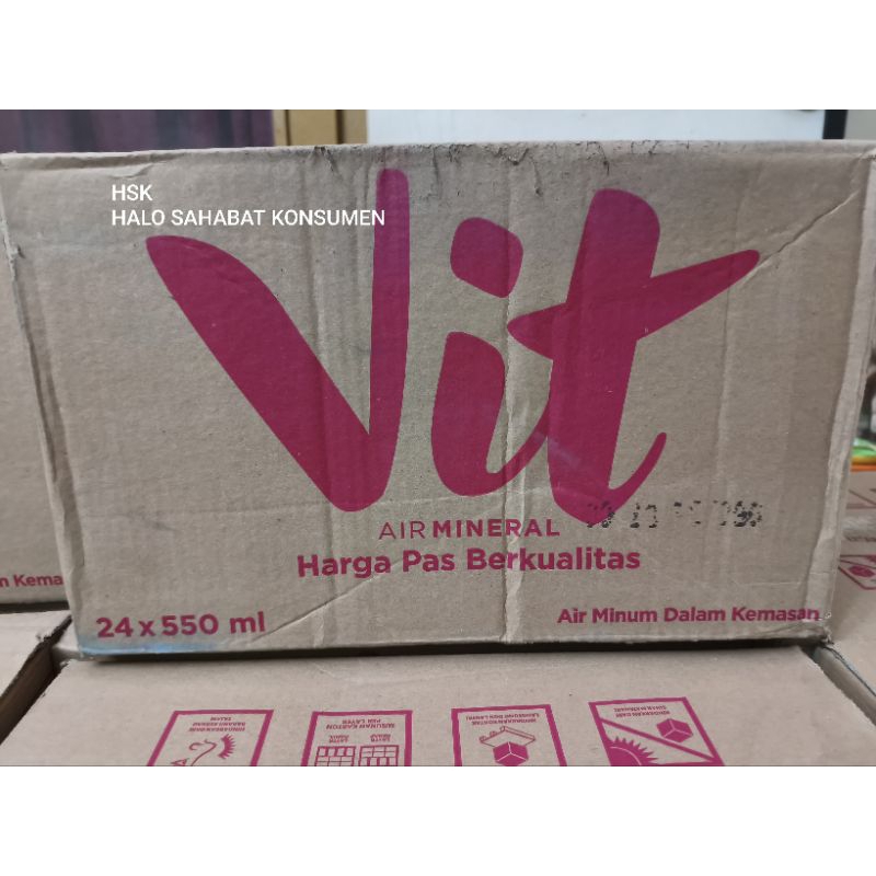 

AIR MINUM MERK VIT ISI 550 ML (1 KOTAK ISI 24 BOTOL)