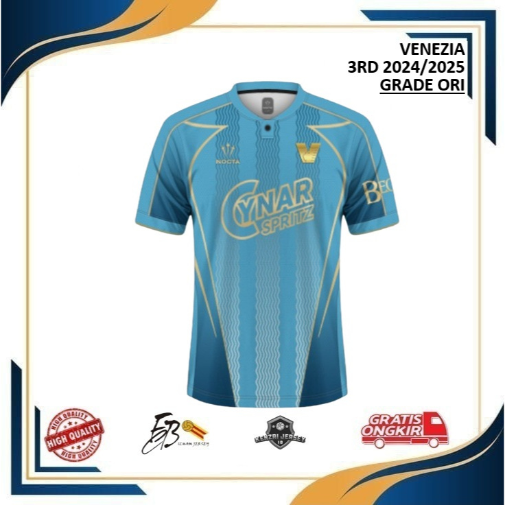 JERSEY BOLA VENEZIA 3RD 2024/2025 GRADE ORI HIGH QUALITY JUMBO XXL 2XL XXXL 3XL