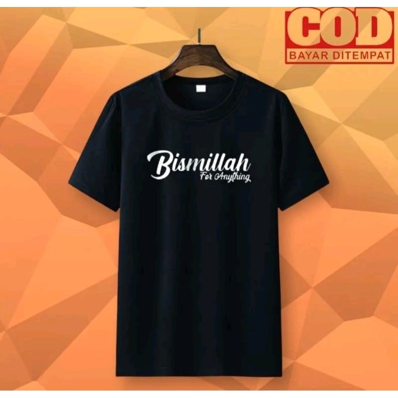 KAOS PRIA DISTRO ORIGINAL 100% IO BISMILLAH EVERYTHING