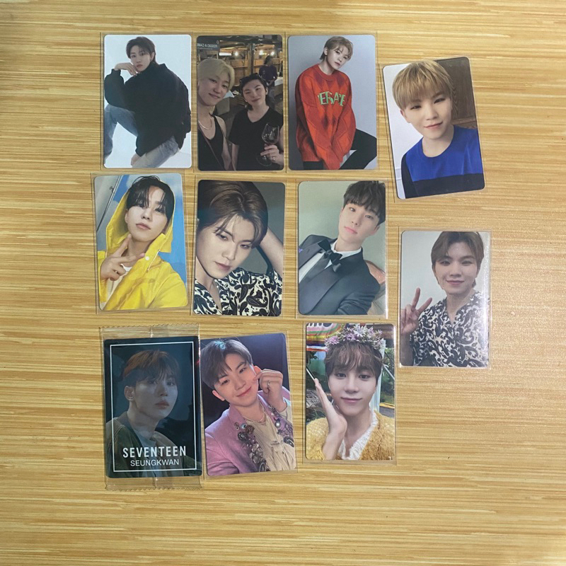 PC TC PHOTOCARD OFFICIAL SEVENTEEN WOOZI THE8 SEUNGKWAN HOSHI HEAVEN CARVER FML NANA TOUR FOLLOW AGA