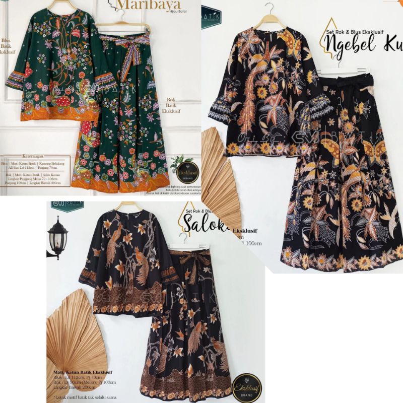 SETELAN BATIK WANITA ROK & BLUS EXCLUSIVE