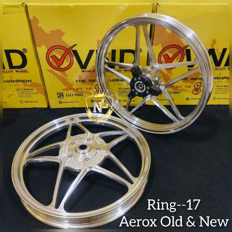 VND/VELG RACING V SPEED RING 17 YAMAHA AEROX 155 NEW/AEROX OLD/LEXI/VELEK AEROX VND RING 17