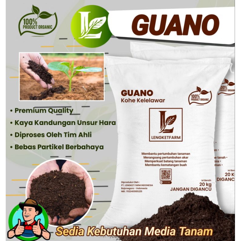 Guano I kohe kelelawar murni I 60L I 25kg