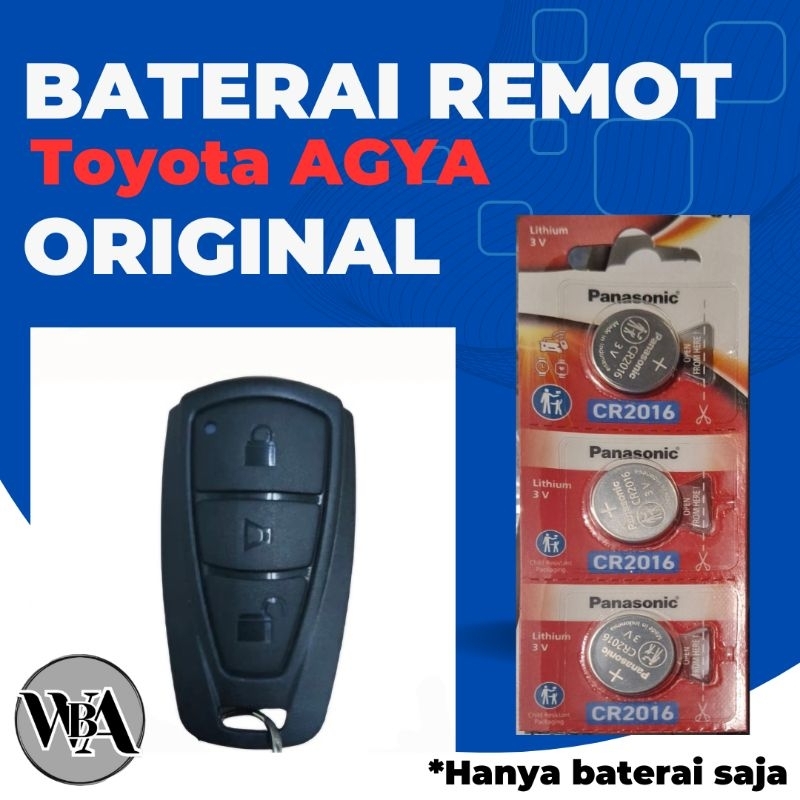 Baterai remot mobil Toyota AGYA