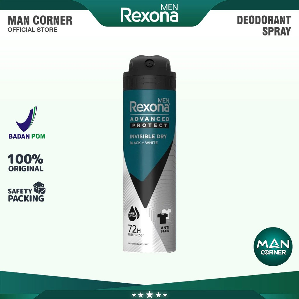 Rexona Men Antiperspirant Deodorant Spray Invisible Dry 135ml