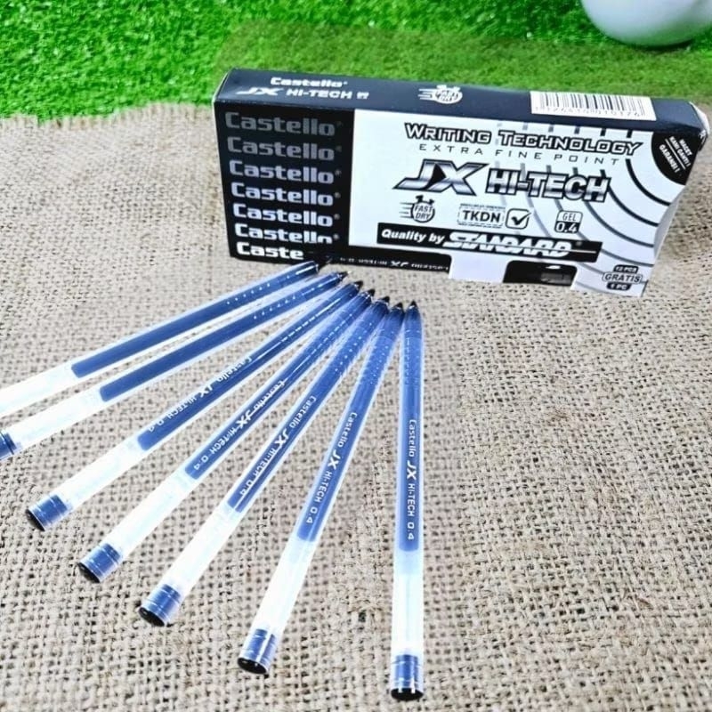 

ORI Standard - Pulpen Castello JX Hi-Tech Gel 0.4 (Alat Tulis / Pen / Ballpoint / Pena)