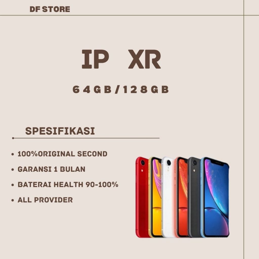 HP iPhone XR 64GB/128GB/256GB second- 100% original fullset-Kondisi mulus like new&BERGANS