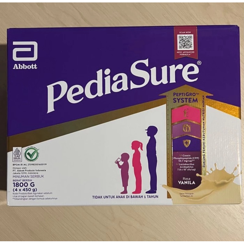 

PediaSure Vanila 1800 g (1-10th) - Nutrisi Pertumbuhan