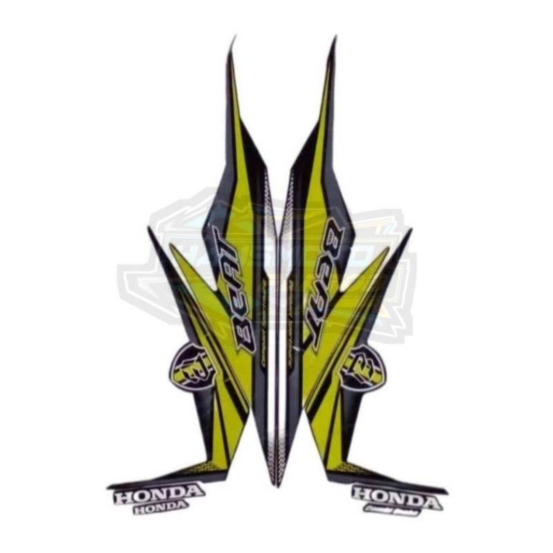 stiker motor beat fi esp 2019 hijau
