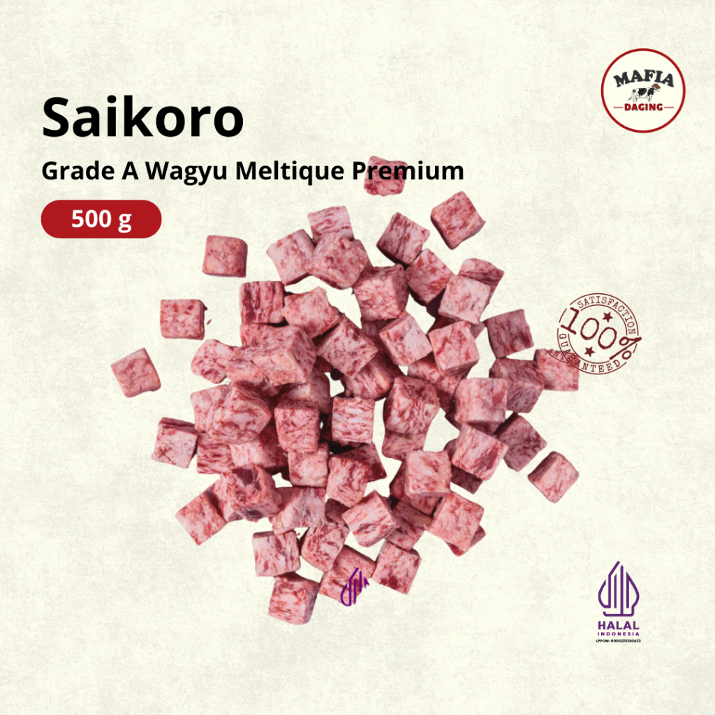 

Saikoro Beef Meltique Premium 1 kg - mafia daging !