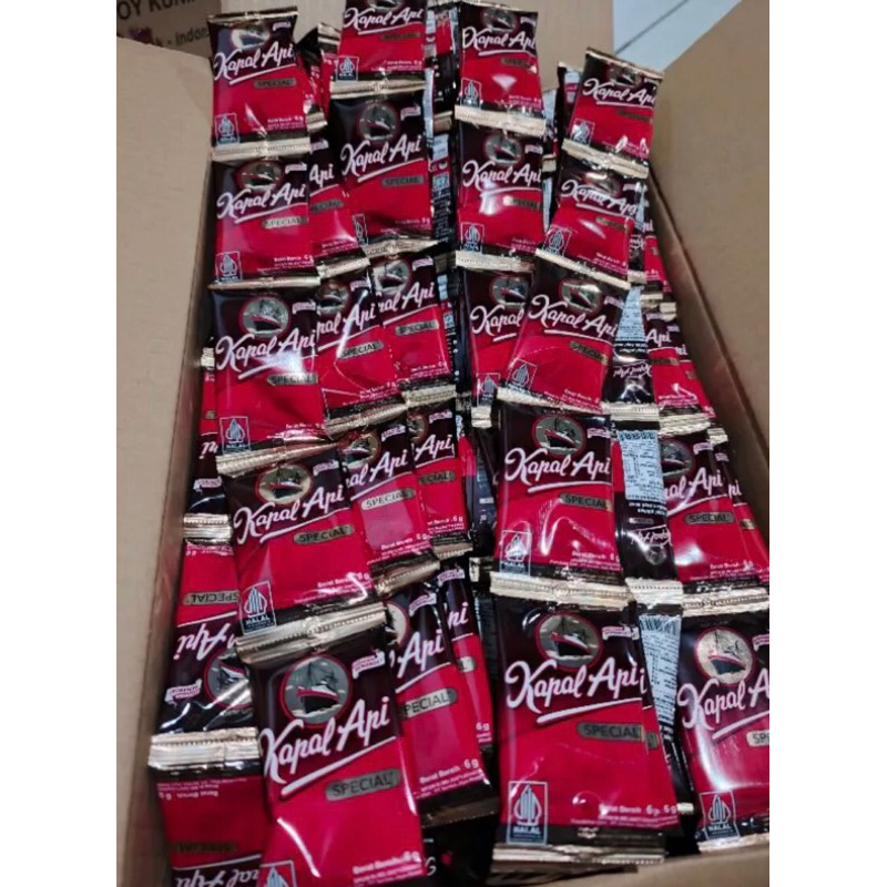 

Kopi Kapal Api Mini Special 6.5gr Tanpa Gula Per Renceng isi 10 Sachet | Ukuran Kecil 6,5 gr Renteng