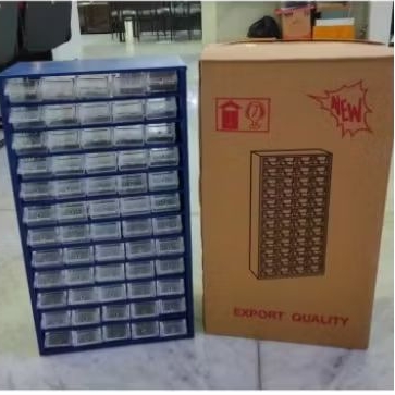 Rak komponen RACCO rak serbaguna 60 slot laci