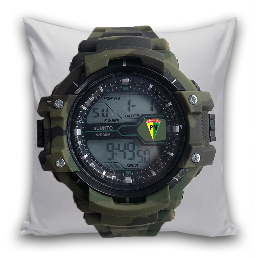 Jam Tangan Pria PM POLISI MILITER LORENG Digital Keren Terbaru Premium Anti Air