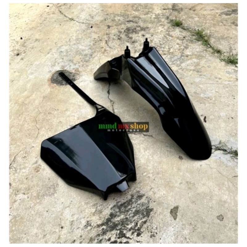 Spakbor Depan Crf 110 Dan Papan Nomer Crf 250 Set Supermoto