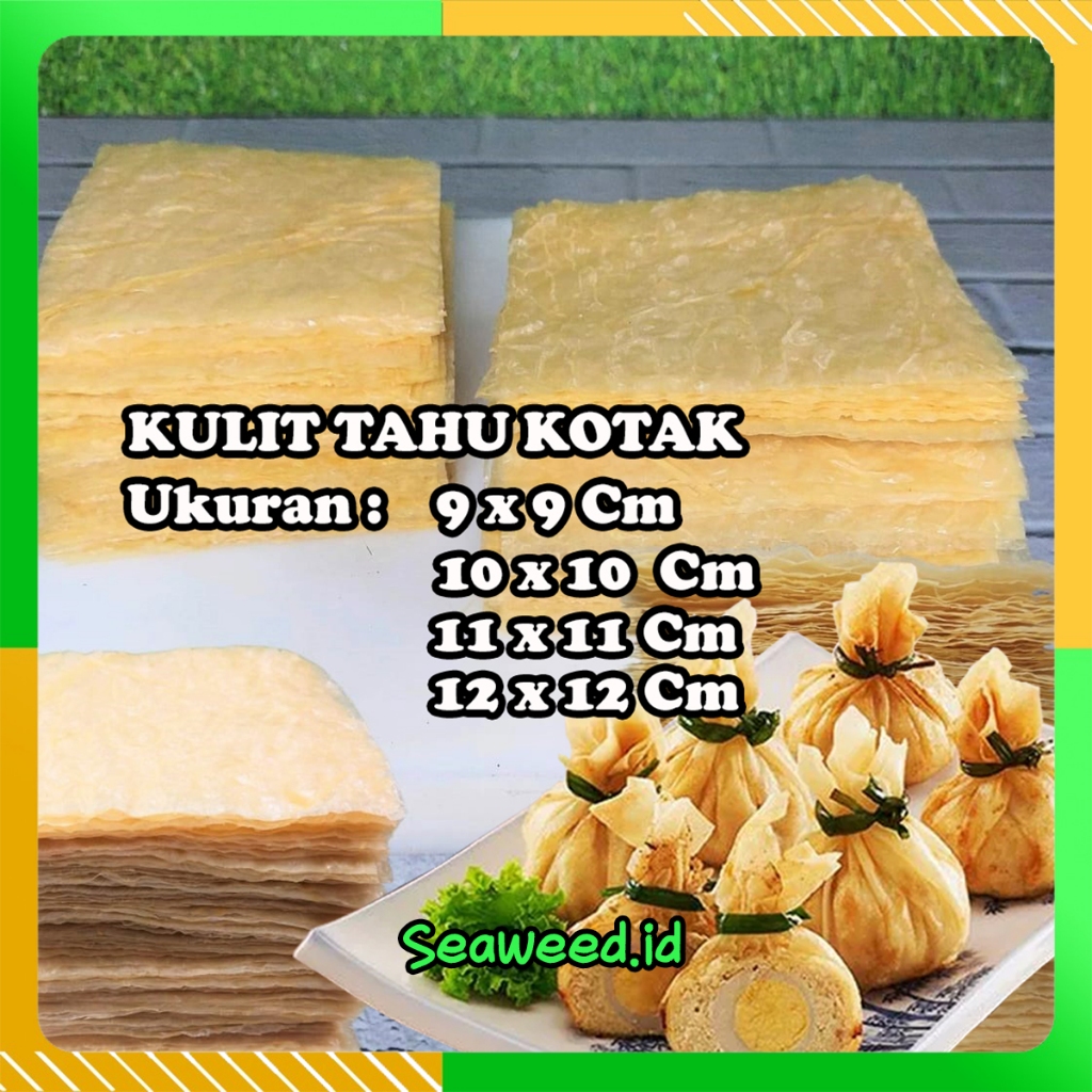 

Kulit Tahu KOTAK untuk Dimsum Lumpia Ekado kekian hekeng HALAL