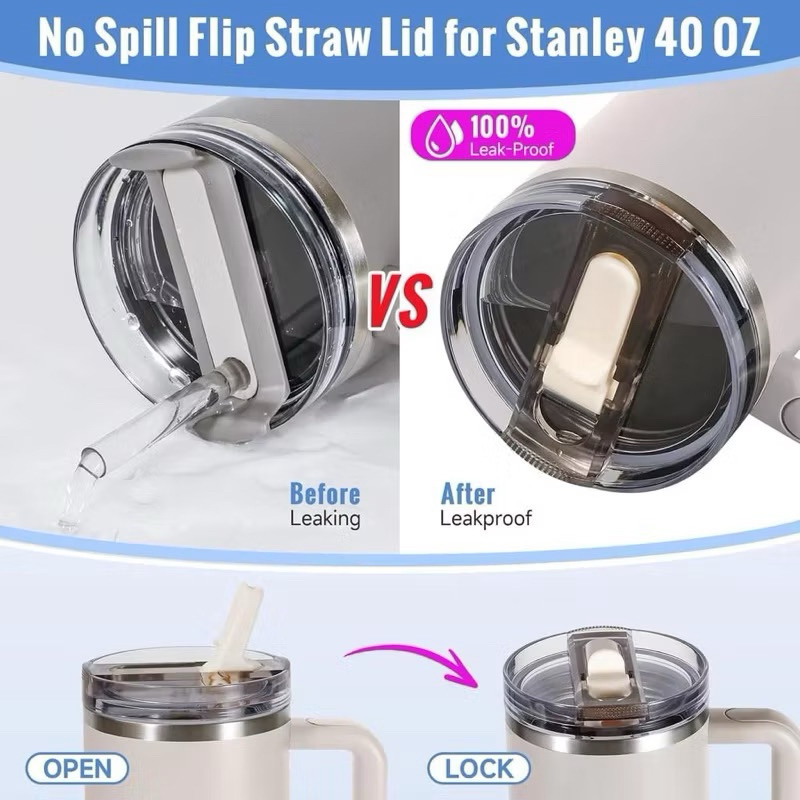 READYSTOCK! Tutup Bottle Flip Straw NEW (anti tumpah) 40oz, 30oz & 64oz