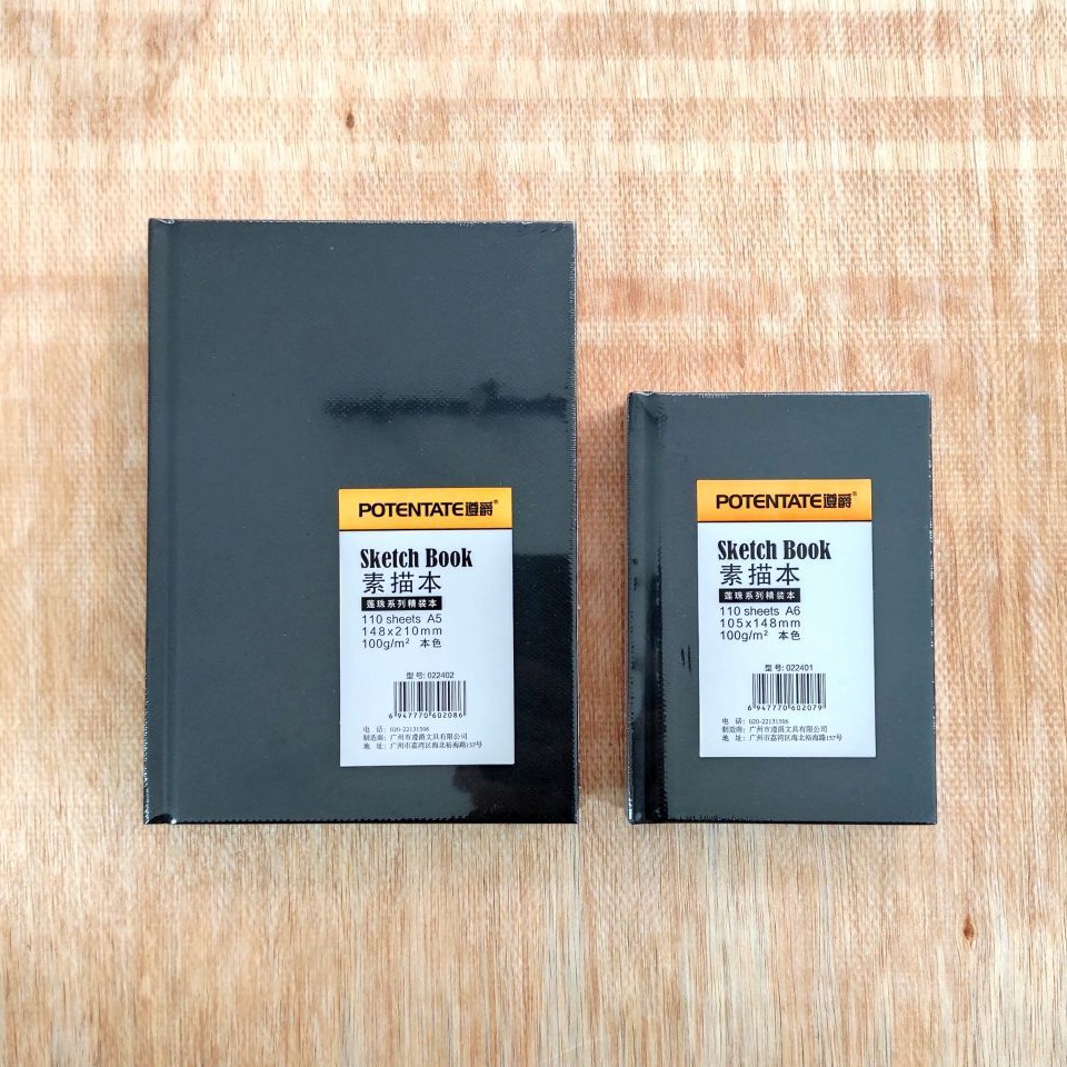 

KODE F57S POTENTATE Hard Cover Stitch Bound Sketchbook A6 A5 Buku Sketsa