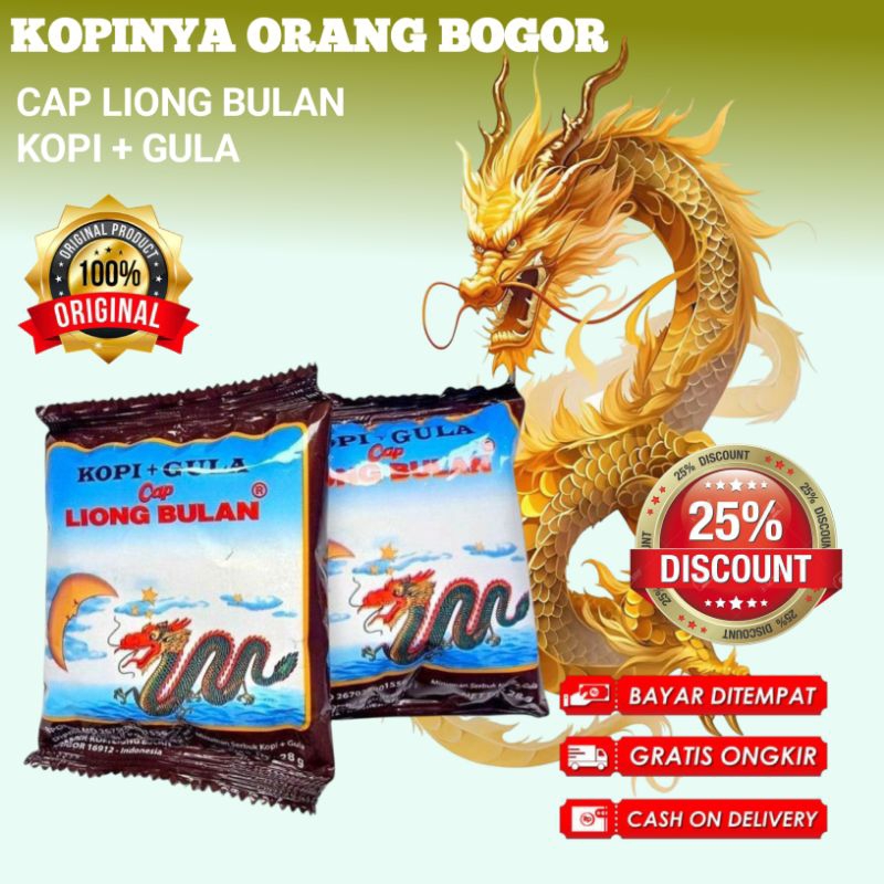 

PROMO!! KOPI + GULA,Cap Liong Bulan | Termurah!