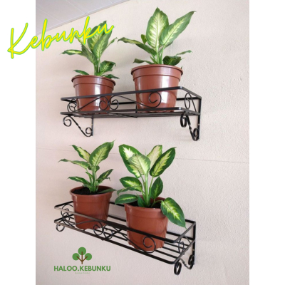 Gantungan Pot Bunga Besi Dekorasi dinding rumah