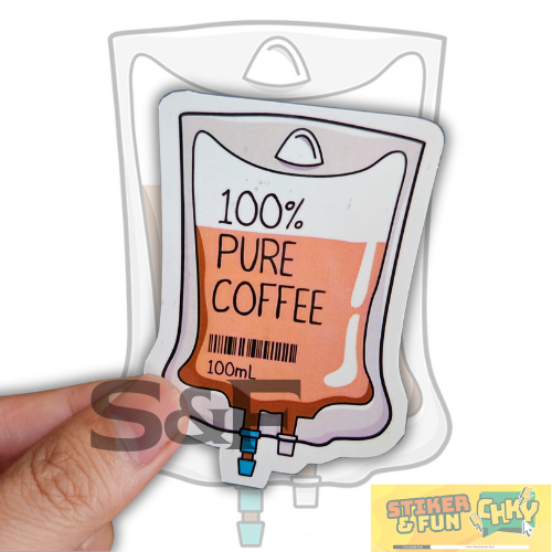 

Stiker Sticker Vinyl Laminasi PURE COFFEE INJECT