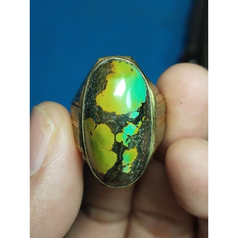 BATU AKIK PIRUS HUBEI/XINJIANG RING PERAK HM