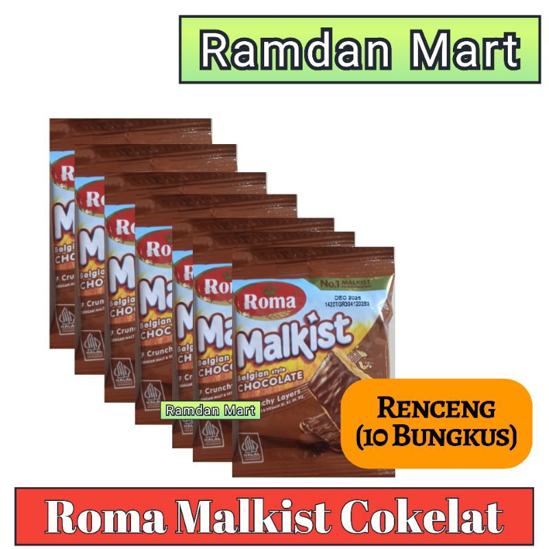 

Roma Malkist COKELAT Renceng ( 10 Bungkus )