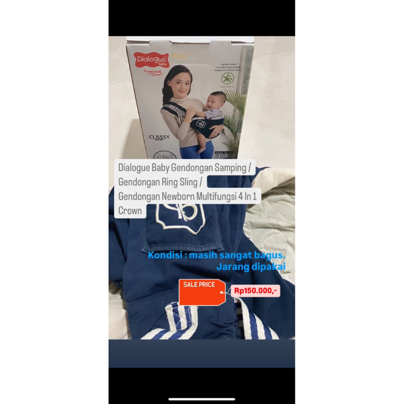 dialogue gendongan samping bayi