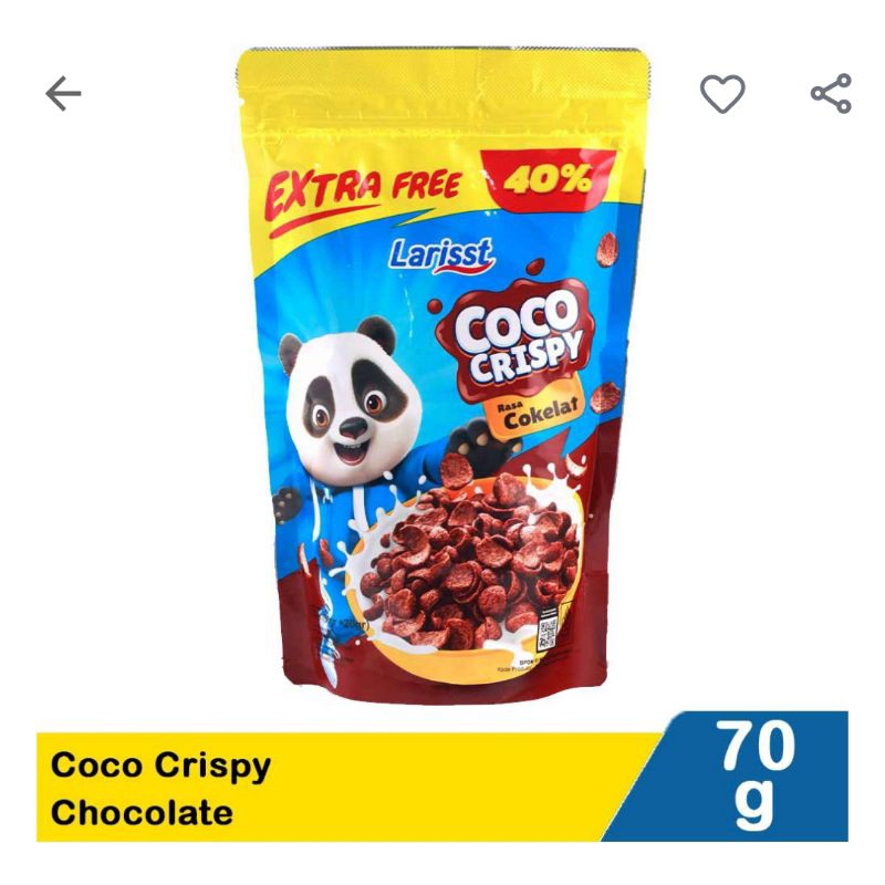 

Larrist coco crispy coklat 50+20G