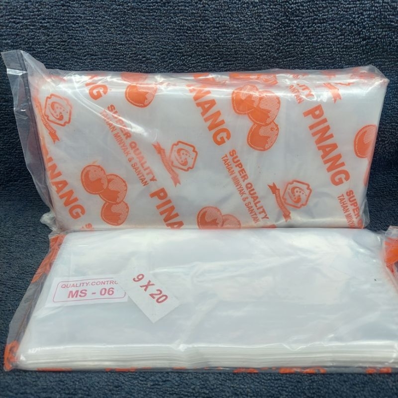 KANTONG PE/PLASTIK PE PINANG 9X20(1PAK)