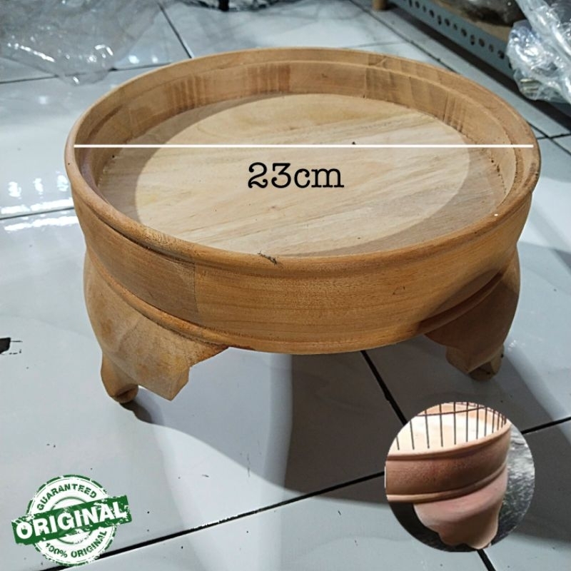 Tebok pleci kayu mahoni halus sangkar pleci