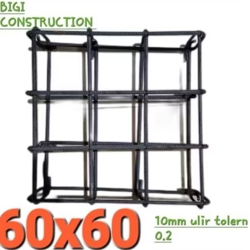 cakar ayam 60x60 besi 10 ulir full sni full 0.2 beton proyek bangunan properti begel kawat Ring cinc