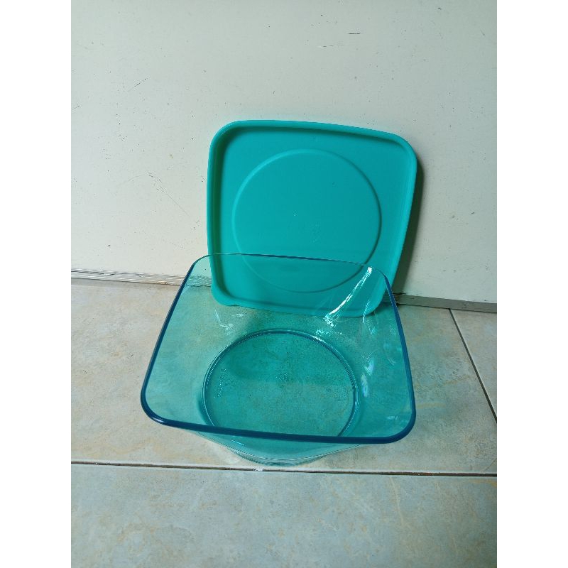 Clear Square Bowl 620 Tupperware/mangkuk kristal tupperware