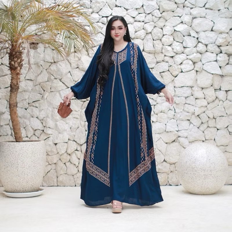 Hot Deals Kaftan Hajar Super Jumbo Daster Lowo Rayon Dress Wanita Busui By Afareen Mode
