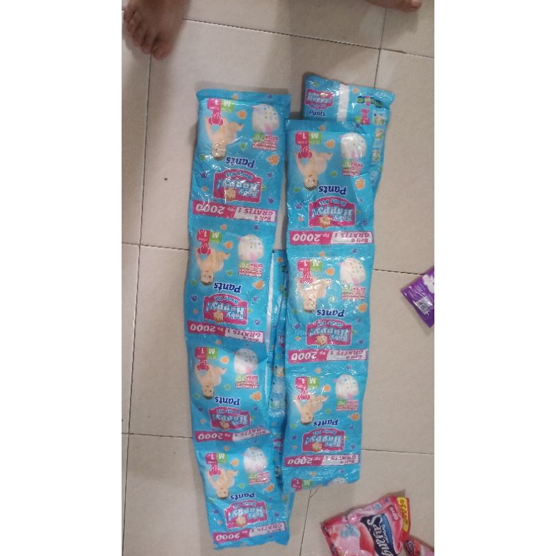 BABY HAPPY PAMPERS BAYI UKURAN M ISI 2 RENCENG