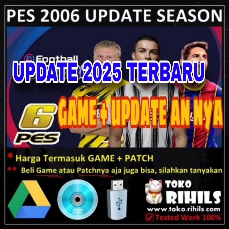 Pes 2006 (Pes 6) Patch Season 2025 Terbaru Game untuk Komputer PC