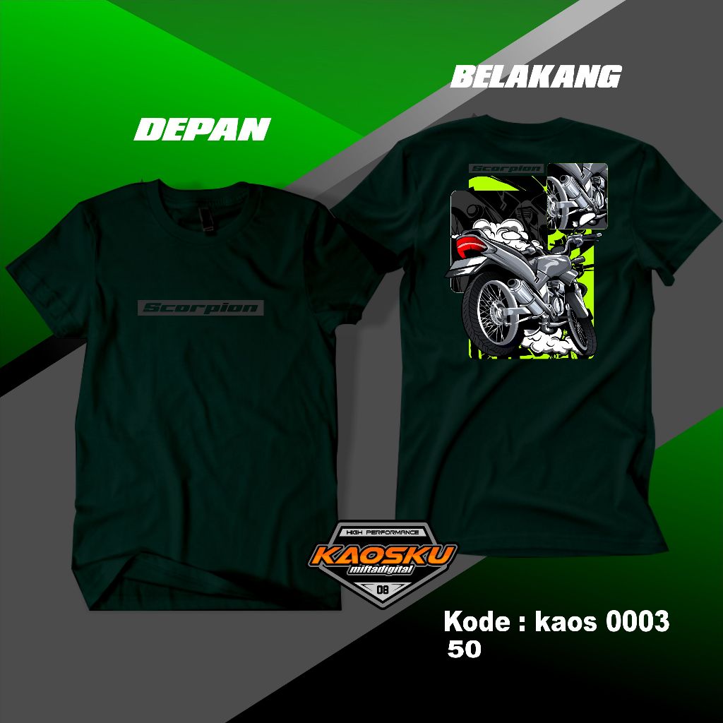 Kaos Racing Scorpion Kaos Baju Racing Desain