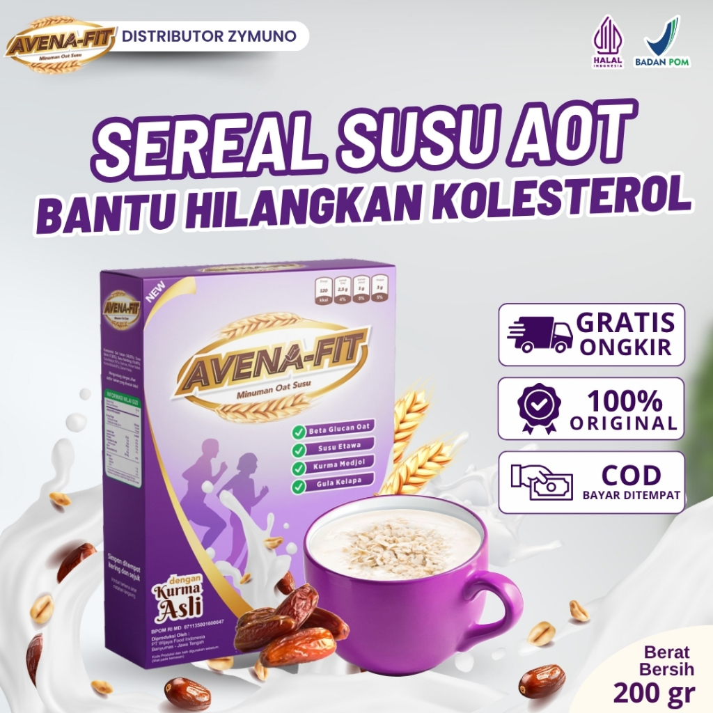 

Avenafit - 1 Box Sereal Oat Susu Atasi Kolesterol Serta Sehatkan Jantung BPOM