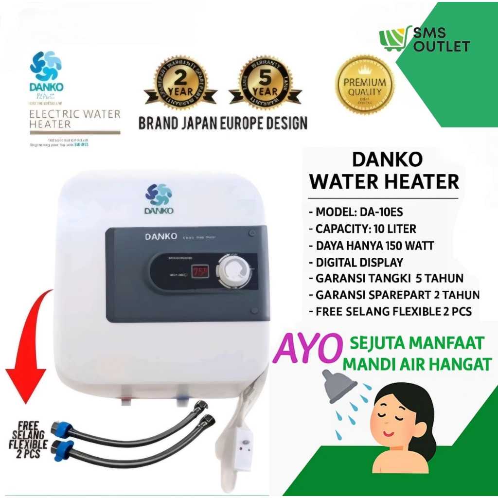 Water Heater Listrik Danko 10 Liter