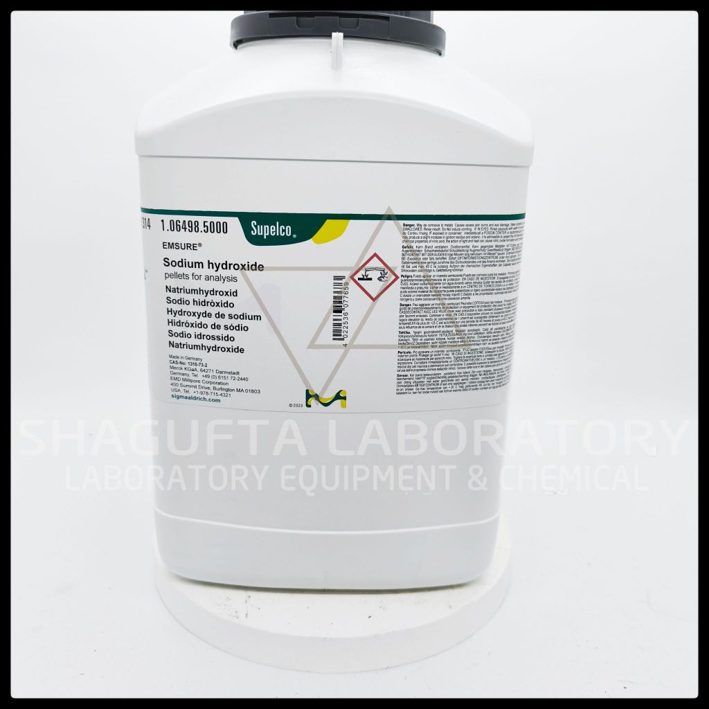 NaOH / SODIUM HYDROXIDE FOR ANALISYS MERCK 106498 / NATRIUM HIDROKSIDA PRO ANALIS