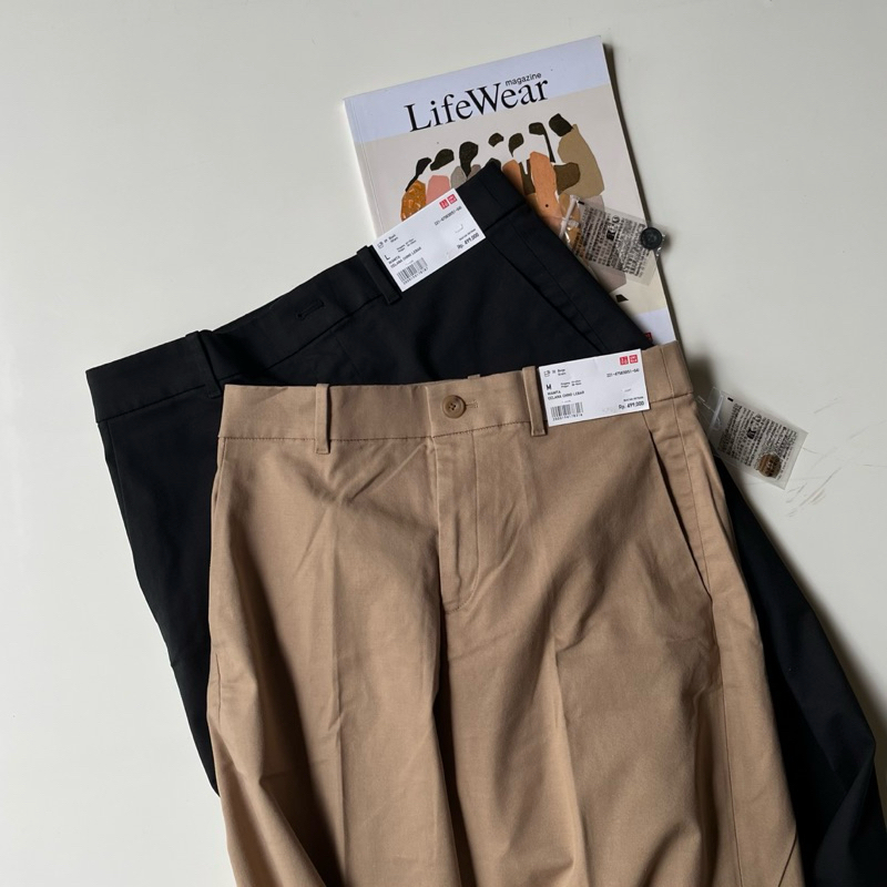 Sale Uniqlo Women Wide Fit Pant Original/Sale Uniqlo Celana Chino Lebar Original