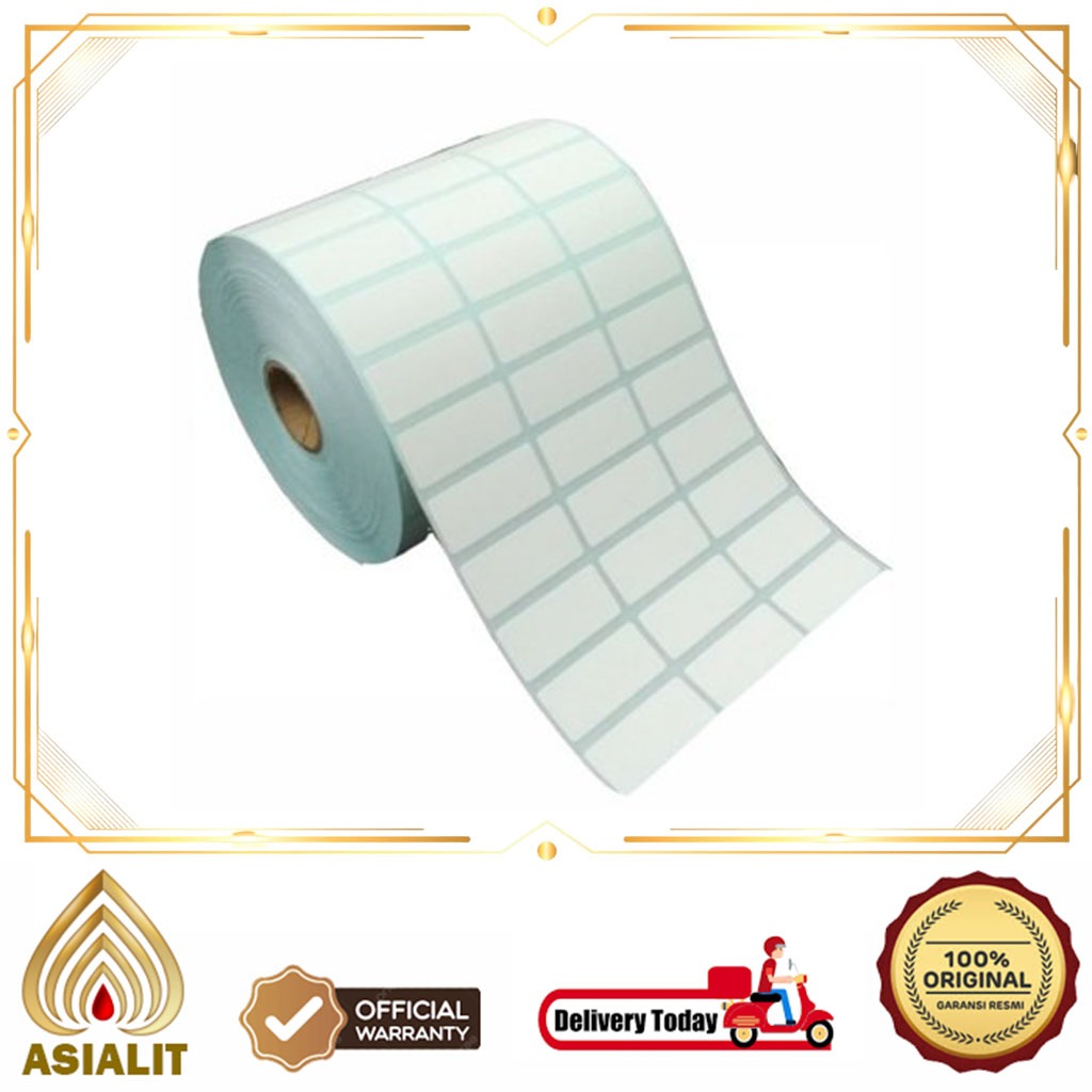 

Label Printer Barcode 33x15MM Semicoated Kertas Stiker 1 inch Codeshop 33 x 15 mm