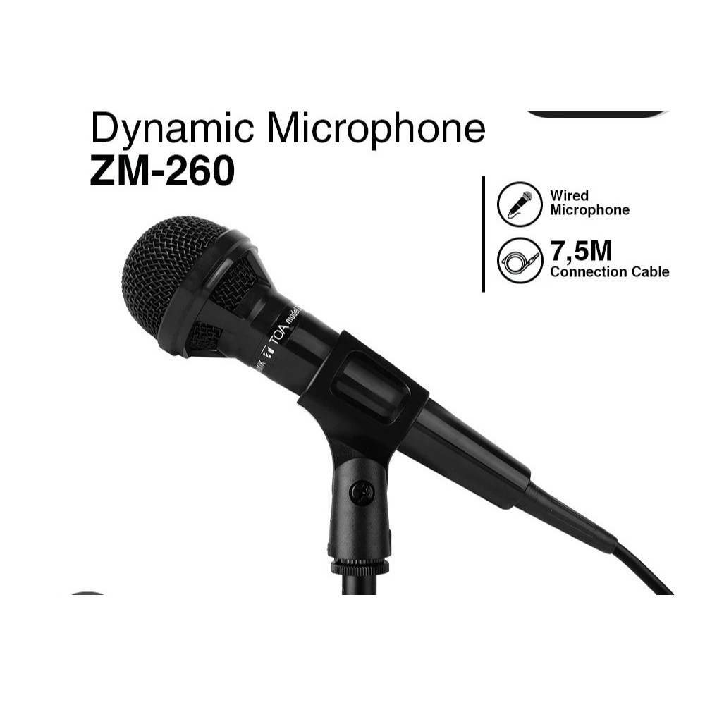 TOA ZM-260 Dynamic Microphone / Mikropon Toa ZM 260