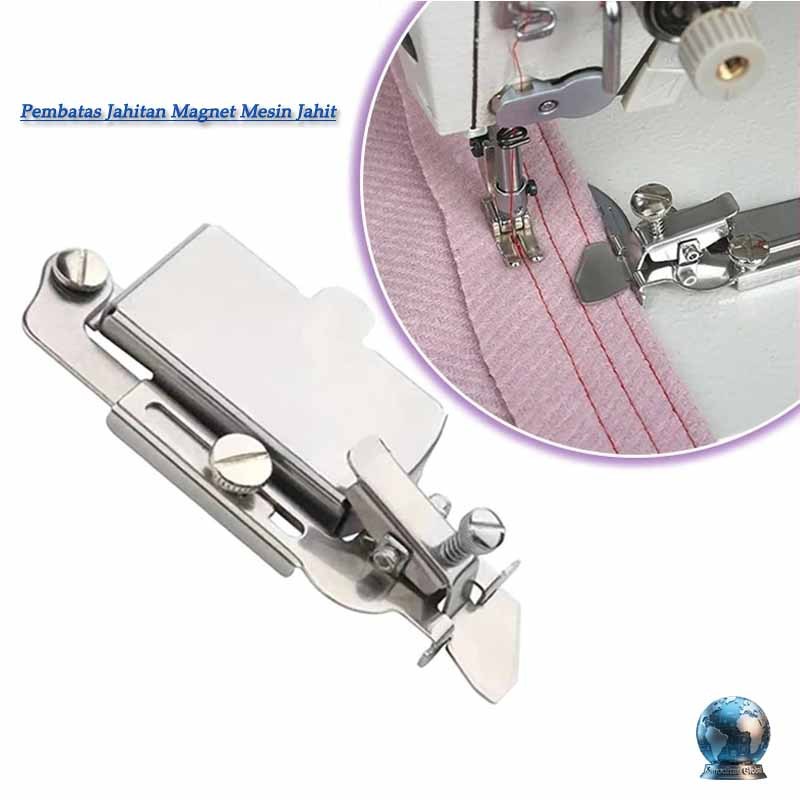 Pembatas Jahitan Magnet Mesin Jahit, Teradjustir dan Multifungsi, Aksesoris Mesin Jahit