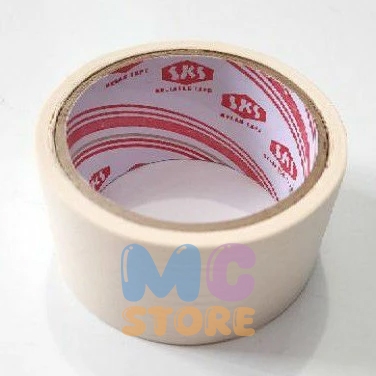 

Lakban Kertas SKS 2” 48 mm Masking Tape Lem Kertas SKS