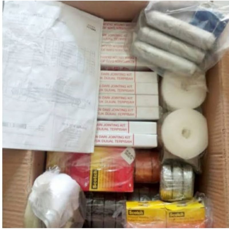 Jointing 3M tife Resin  untk semua ukuran Harga Rp: 6,500.000/ set 
Berat Rp: 8 kg