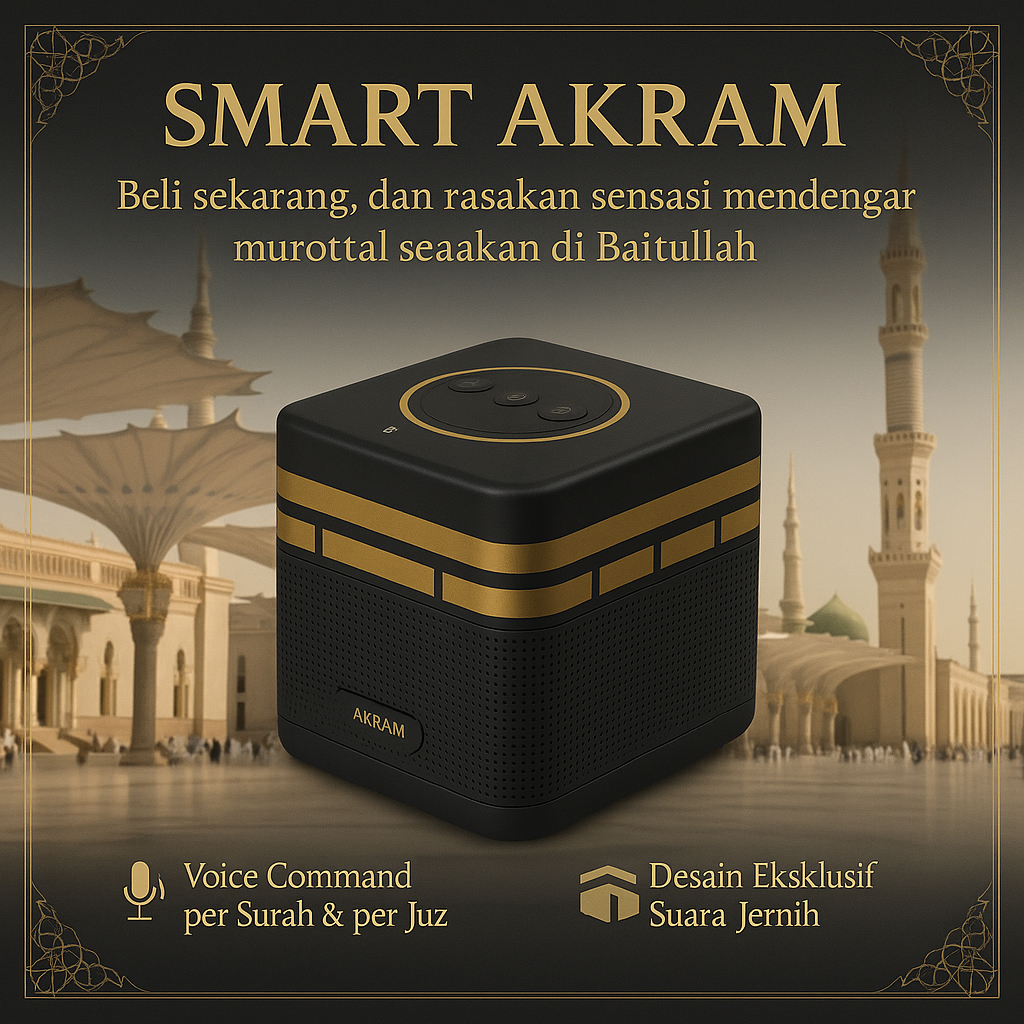SPEAKER MUROTTAL QURAN - SMART AKRAM VOICE COMMAND SPIKER MUROTTAL SPEAKER MUROTTAL SPIKER PINTAR